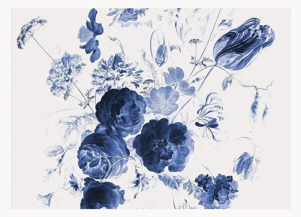 Tapeta Royal Blue Flowers I