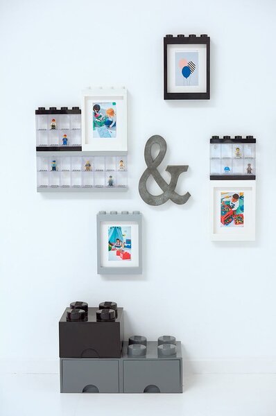 Šedý rámeček na fotku LEGO®, 19,3 x 26,8 cm