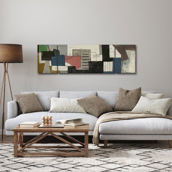 Obraz - Abstrakce, kubismus (170x50 cm)