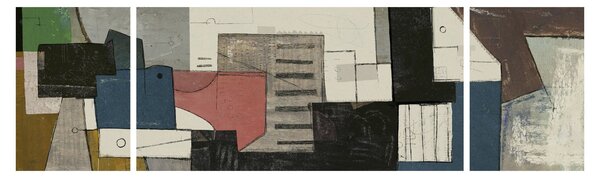 Obraz - Abstrakce, kubismus (170x50 cm)