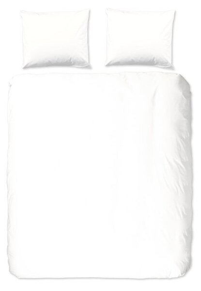 Bílé bavlněné povlečení na dvoulůžko Good Morning Universal, 200 x 220 cm