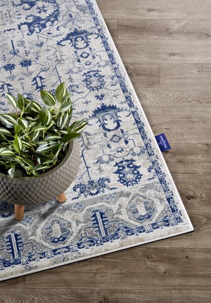 Villeroy & Boch, Běhoun Villeroy & Boch 106121 Cream, Blue, 80x240, modrá, ložnice