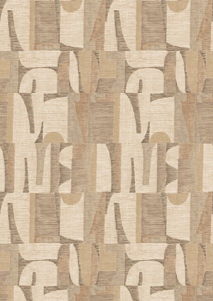Geometrická vliesová obrazová tapeta na zeď, béžová, hnědá, IMD28103, Imani, Decoprint