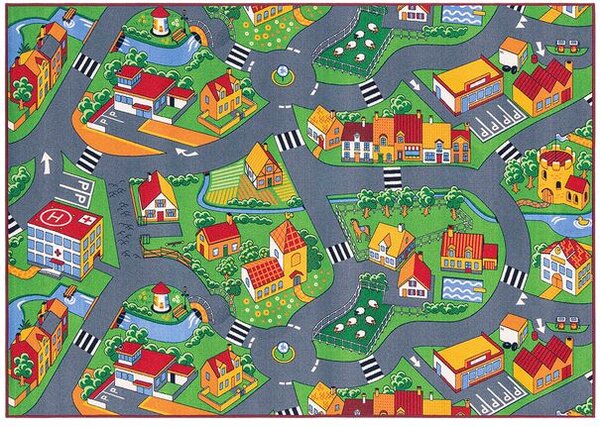 Breno Kusový koberec LITTLE VILLAGE 90, 140x200 cm, Vícebarevné