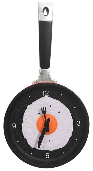 Nástěnné hodiny se smaženým vejcem a pánví 18,8 cm 325164