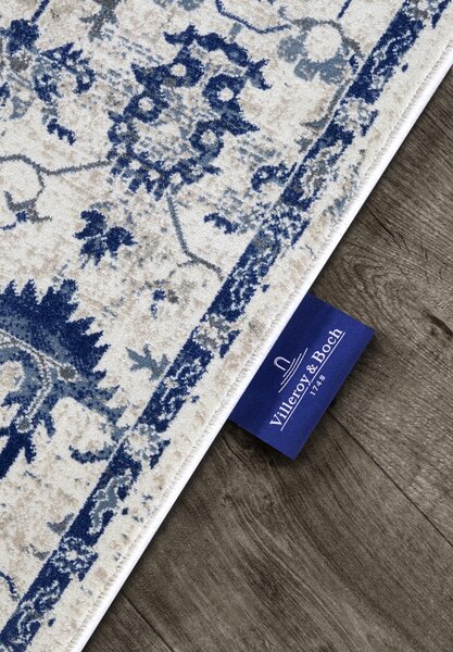 Villeroy & Boch, Běhoun Villeroy & Boch 106121 Cream, Blue, 80x240, modrá, ložnice