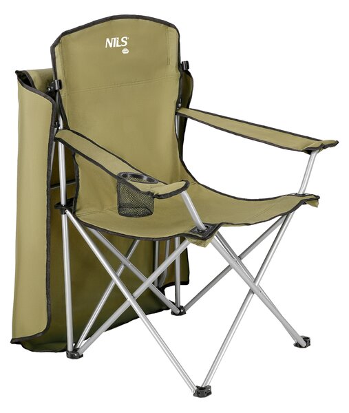 NC3087 ZELENÁ SKLÁDACÍ ŽIDLE SE STŘÍŠKOU NILS CAMP