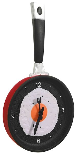 Nástěnné hodiny se smaženým vejcem a pánví 18,8 cm 325164