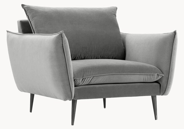 Křeslo Elio Light Grey & Black