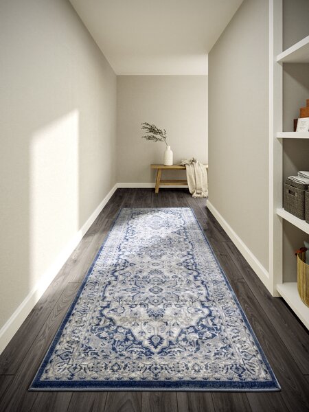 Villeroy & Boch, Běhoun Villeroy & Boch 106122 Cream, Blue, 80x240, modrá, ložnice