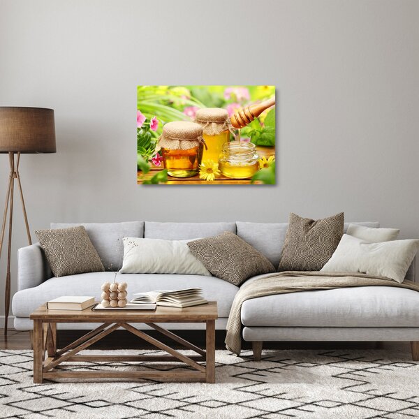 Skleněný obraz medu (70x50 cm)