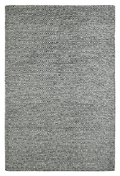 KOBEREC TKANÝ NA PLOCHO, 120/170 cm barvy grafitu - Tkané koberce