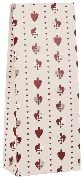 Ib Laursen Papírový sáček Braided Hearts - S IBL324