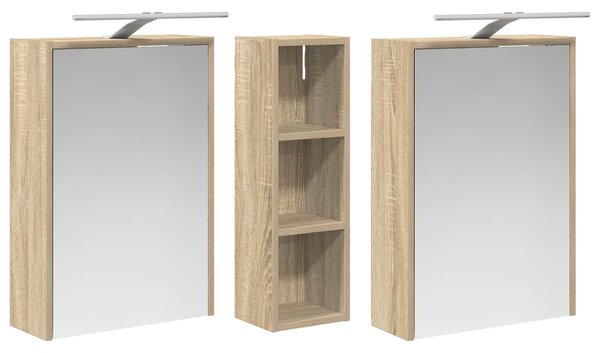 Sada koupelnových skříněk 3 ks 106 x 16 x 62,5 cm 3403802