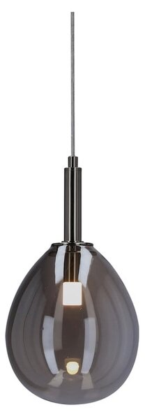 Šedé LED závěsné svítidlo se skleněným stínidlem Lukka – Candellux Lighting