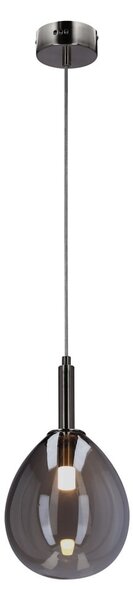 Šedé LED závěsné svítidlo se skleněným stínidlem Lukka – Candellux Lighting