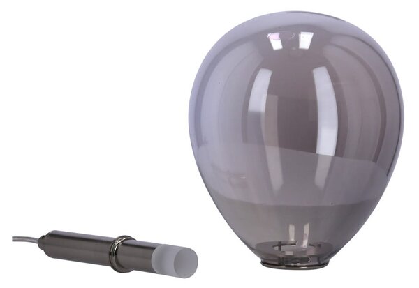 Šedé LED závěsné svítidlo se skleněným stínidlem Lukka – Candellux Lighting