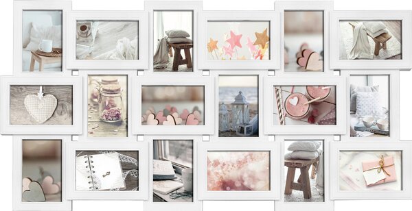 RÁM NA OBRAZOVÉ KOLÁŽE, 18 foto 10 cm x 15 cm - Fotorámečky na více fotek