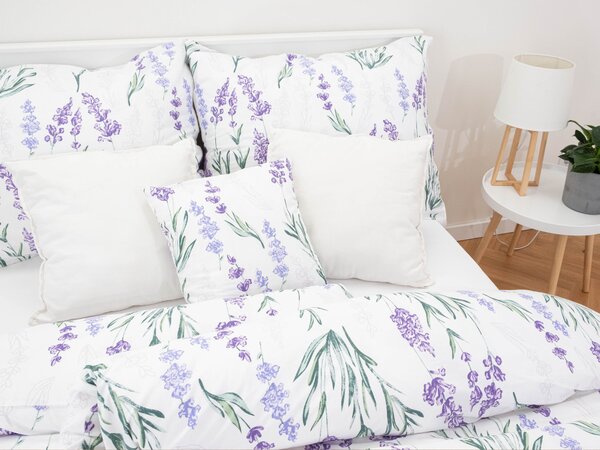 MK Lůžkoviny Bavlněný povlak na polštář Renforcé 70 x 90 cm - Levandule