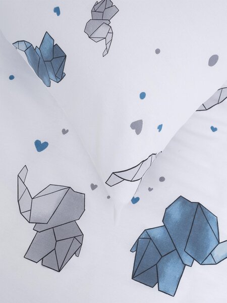 MK Lůžkoviny Bavlněný povlak na polštář Renforcé 70 x 90 cm - Sloni