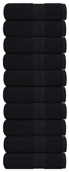 Ručníky FROGN 10 ks černé 30x30 cm 360 g/m² 136946