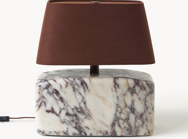 Stolní lampa's mramorovou podstavou Calacatta Viola Maleo