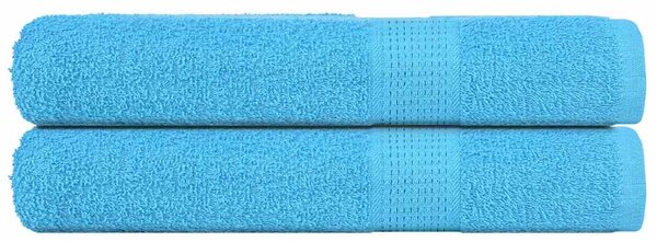 Saunové osušky FROGN 2 ks tyrkysové 80x200 cm 360 g/m² 136983