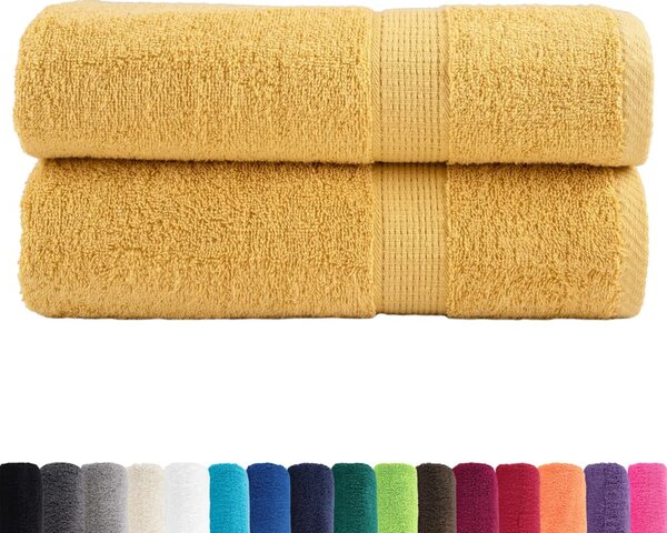 Prémiové ručníky SOLUND 2 ks zlaté 50x100 cm 600 g/m² 137281