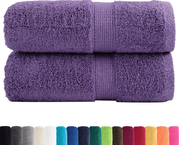 Premium ručníky SOLUND 2 ks fialové 30 x 50 cm 600 g/m² 137350