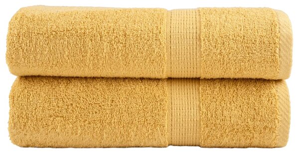 Prémiové ručníky SOLUND 2 ks zlaté 50x100 cm 600 g/m² 137281
