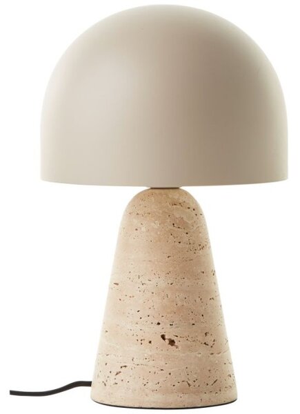 Brilliant 94702/09 Stolní lampa NALAM béžová+ TRAVERTIN