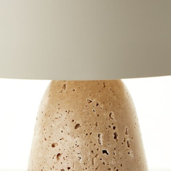 Brilliant 94702/09 Stolní lampa NALAM béžová+ TRAVERTIN