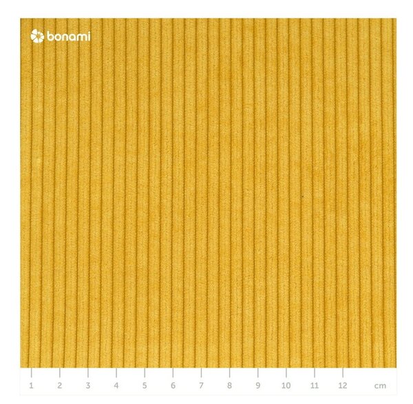Žlutá manšestrová rozkládací pohovka 196 cm Base – Karup Design