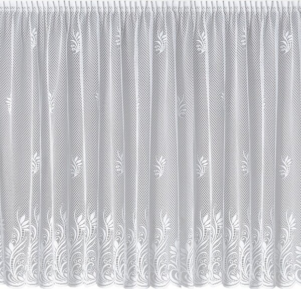 BELLATEX Záclona kusová se stuhou Bílá 250x200 cm (výška x šířka)