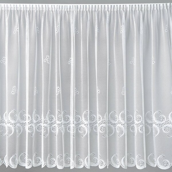 BELLATEX Záclona kusová se stuhou Bílá 250x200 cm (výška x šířka)
