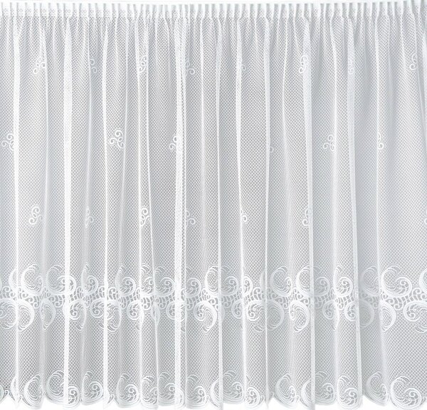 BELLATEX Záclona kusová se stuhou Bílá 250x200 cm (výška x šířka)