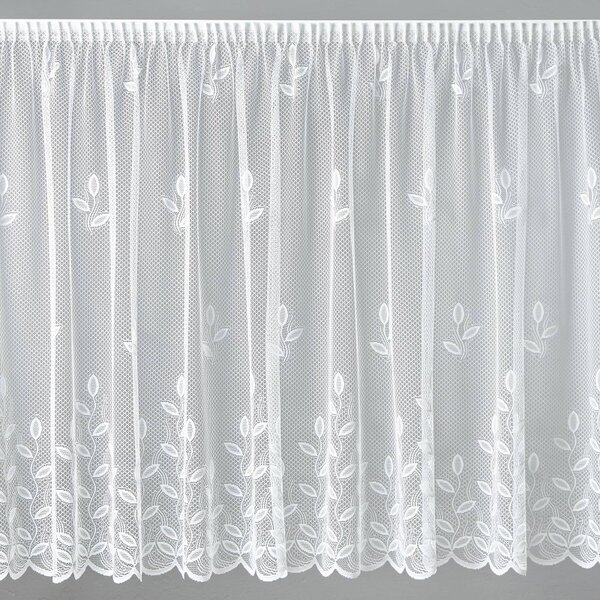 BELLATEX Záclona kusová se stuhou Bílá 250x200 cm (výška x šířka)