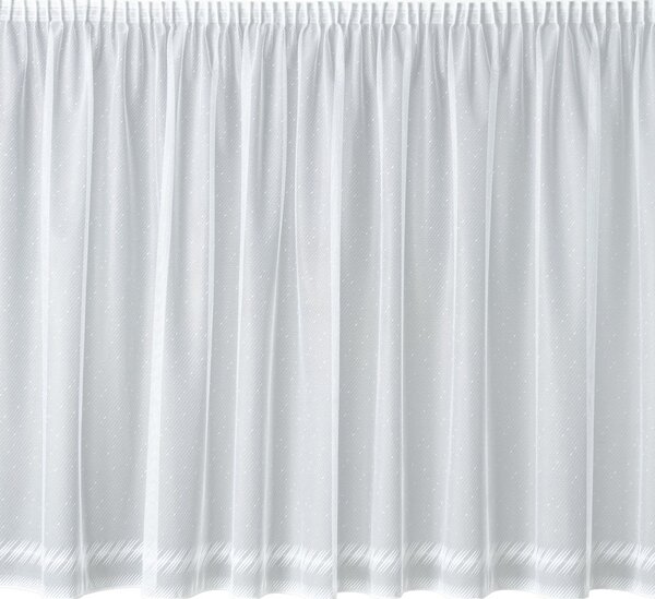 BELLATEX Záclona kusová se stuhou Bílá 130x220 cm (výška x šířka)