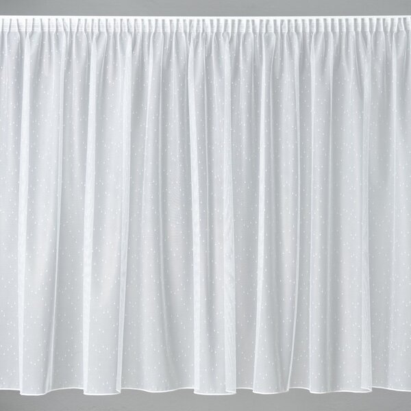 BELLATEX Záclona kusová se stuhou Bílá 130x300 cm (výška x šířka)