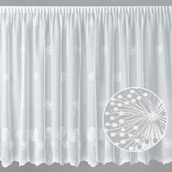BELLATEX Záclona kusová se stuhou Bílá 250x200 cm (výška x šířka)