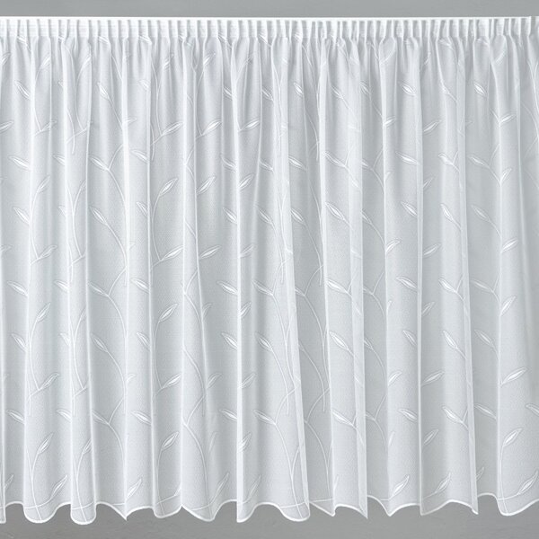 BELLATEX Záclona kusová se stuhou Bílá 110x220 cm (výška x šířka)