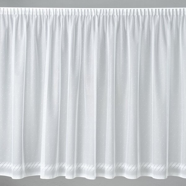 BELLATEX Záclona kusová se stuhou Bílá 130x220 cm (výška x šířka)