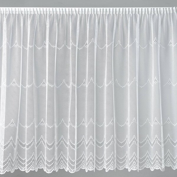 BELLATEX Záclona kusová se stuhou Bílá 250x200 cm (výška x šířka)