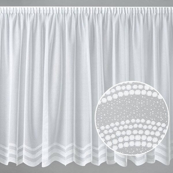 BELLATEX Záclona kusová se stuhou Bílá 250x200 cm (výška x šířka)