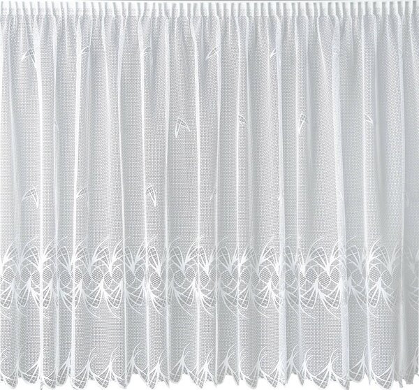 BELLATEX Záclona kusová se stuhou Bílá 250x200 cm (výška x šířka)