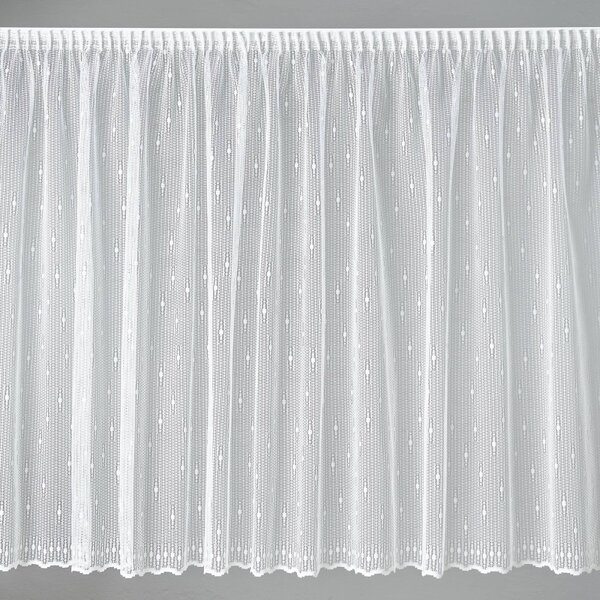 BELLATEX Záclona kusová se stuhou Bílá 120x220 cm (výška x šířka)