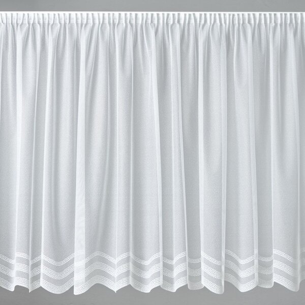 BELLATEX Záclona kusová se stuhou Bílá 250x200 cm (výška x šířka)