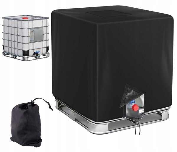 Ochranný Kryt na IBC nádrž Plachta 1000L 120X100X116cm černý