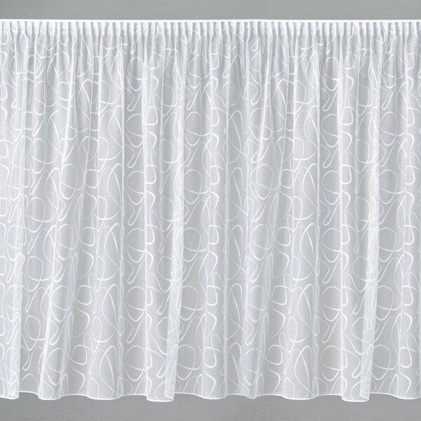 BELLATEX Záclona kusová se stuhou Bílá 140x220 cm (výška x šířka)