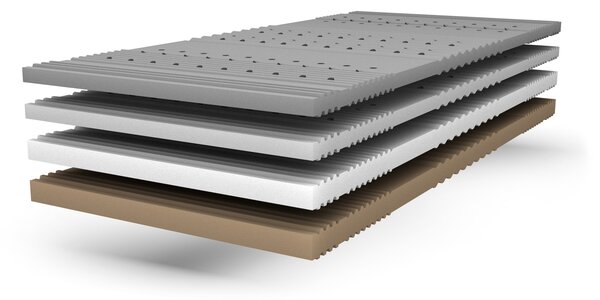 BEDTON SONET MEMORY KOMBI 90x200 BAMBOO podšitý rounem